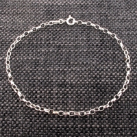 Sterling Silver Belcher Link Anklet