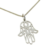 Sterling Silver Hamsa Hand Of Fatima Pendant
