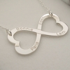 Sterling Silver Infinity Heart Necklace