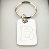 Sterling Silver Initial Keyring With Optional Engraving