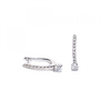 Sterling Silver Mini Line Drop Earring