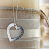 Sterling Silver Personalised Heart Necklace