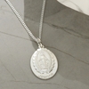 Sterling Silver Personalised Miraculous Medal With Concealed Prayer & Optional Chain