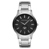 Emporio Armani Black Dial Stainless Steel Bracelet Watch AR11118