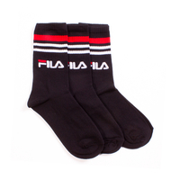 Fila Black Calza Corta Socks (3pck) - 6-8