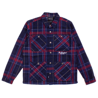 The Hundreds Red Tartan Shirt Jacket - Large