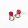 Abbie Red Gold Drop Earrings