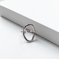 Diana Silver Hollow Cut Out Ring