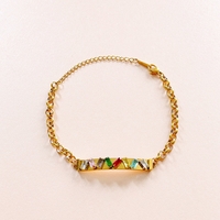 Harlow Gold Plated Jewelled Bar Bracelet