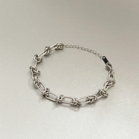 Jamari Silver Tone Knot Bracelet