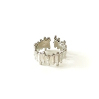 Zuri Silver Tone Drip Ring