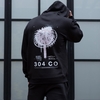 304 Face Palm Hood Black & Pink - XS