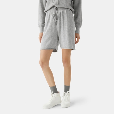Cashmere Blend Short-Pale Grey