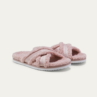 Furry Criss-Cross Strap
Slippers (Hannah)