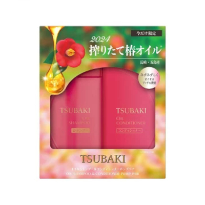 Shiseido - Tsubaki Oil Shampoo
& Conditioner Set - 1set
(490ml+490ml) - N