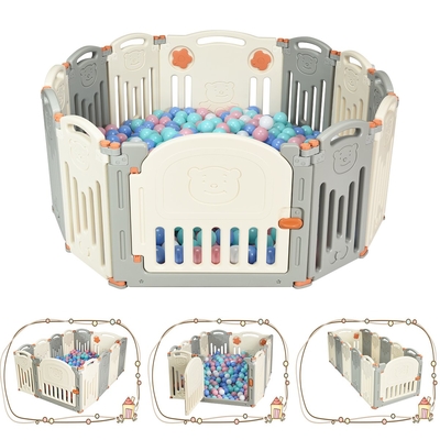 Baby Playpen with Door and
External Lock for Indoors or
Outdoors