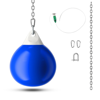 Water Punching Bag with
Adjustable Metal Chain and
Insurance Buckles-Blue