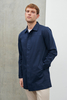 Pierre Long Line Collared Coat
- Navy,  M