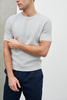 Roman Crew Neck Knit Top -
Light Grey,  S
