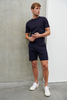 Roman Knit Shorts - Navy,  XL