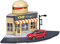 Bburago City Fast Food and VW Polo (Street Fire)