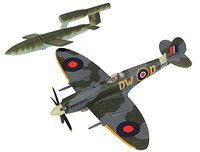 Supermarine Spitfire Mk XIV with Doodlebug (RAF 610 Sqn 1944)