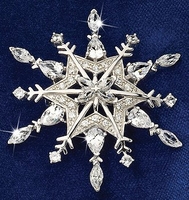 Waltz of The Snowflakes Diamond Brooch