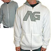 Analog Faction Full Zip Reversible Hoodie - Optic White