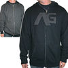 Analog Faction Full Zip Reversible Hoodie - True Black