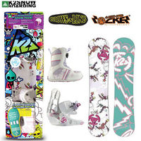 K2 Lil Kandi Grom Pack Girls Snowboard Package 2013 - Size 1 Boot