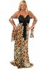Sherri Hill Leopard Silk Jewelled Dress & Wrap
