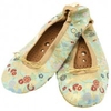 Holistic Silk Ladies Holistic Brocade Slippers with Massaging Insoles - Jade
