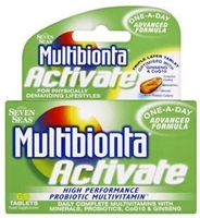 Seven Seas Advanced Formula Multibionta Activate One-a-Day Probiotic Multivitamin Tablets