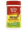 Seven Seas Cod Liver Oil Plus Odourless Garlic One-a-Day Capsules