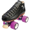495 Torch Black Quad Roller Skates- Width D/B