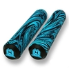 MGP Swirls Grind 180mm Handlebar Grips With Bar Ends - Blue/Black