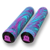 MGP Swirls Grind 180mm Handlebar Grips With Bar Ends - Pink/Teal