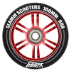 Orbit 100mm Alloy Core Scooter Wheel and Bearings - Red