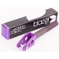 Pro Chromo Threaded Scooter Forks - Purple
