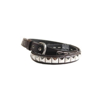 Single Chocolate/Silver Belt