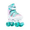 Spectra Teal/Pink Adjustable Kids Quad Roller Skates