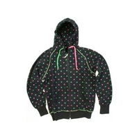 Spots Black Zip Hoody