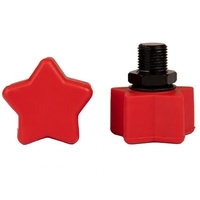 Star Adjustable Toe Stops - Red