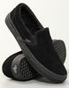 Vans Classic Slip-On Sherpa lined skate shoe - Black/Black