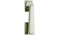 Art Deco Knocker 150 mm - Satin Chrome Plate