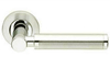 Avantime Lever on Rose - Polished Chrome and Satin Chrome