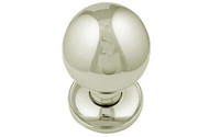 Ball Shape Mortice Knob Concealed Fix Rose - Polished Chrome Plate