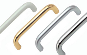 Drawer Pull 10 x 128 mm - Polished Brass Lacquered