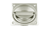 Flush Handle 64 x 64 mm - Satin Chrome Plate