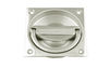 Flush Handle 64 x 64 mm - Satin Nickel Plate